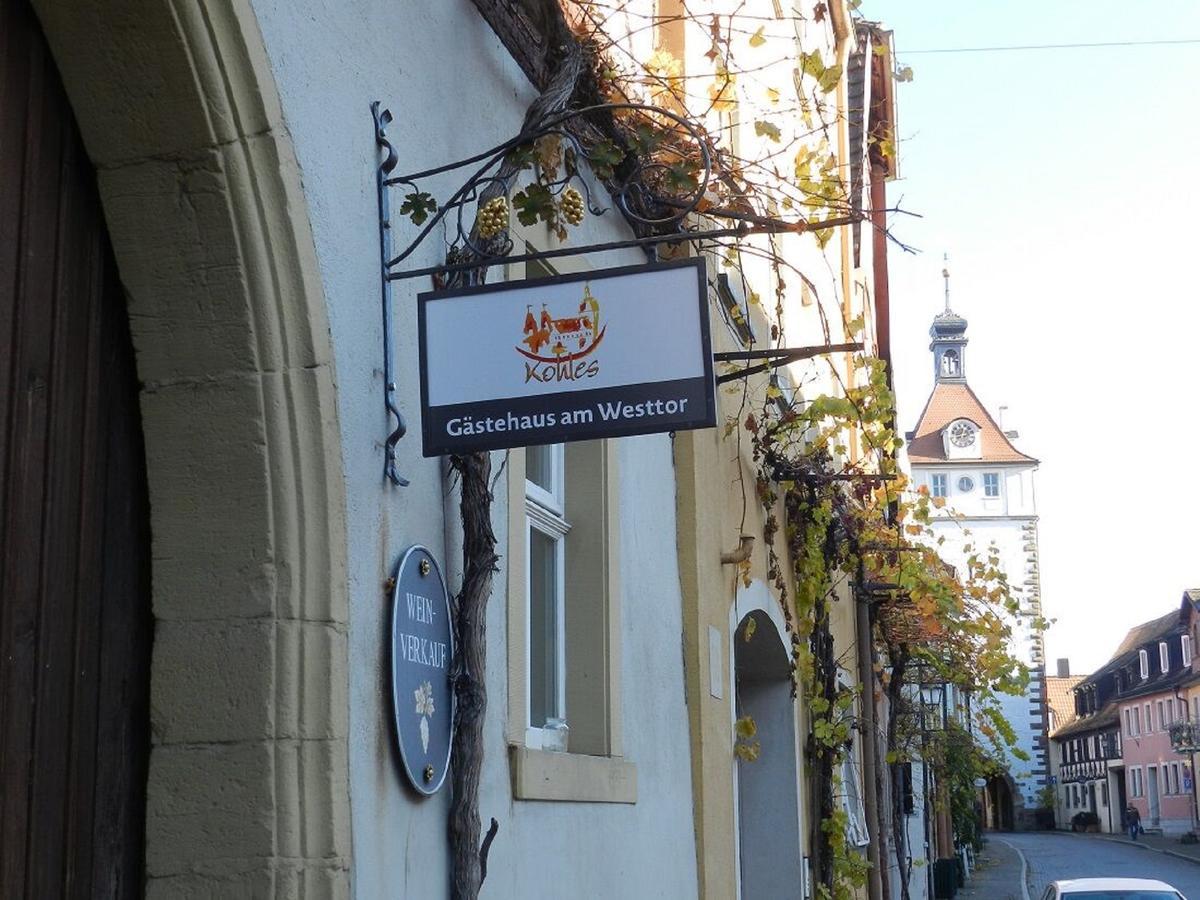 Gaestehaus Am Westtor Prichsenstadt Exteriör bild